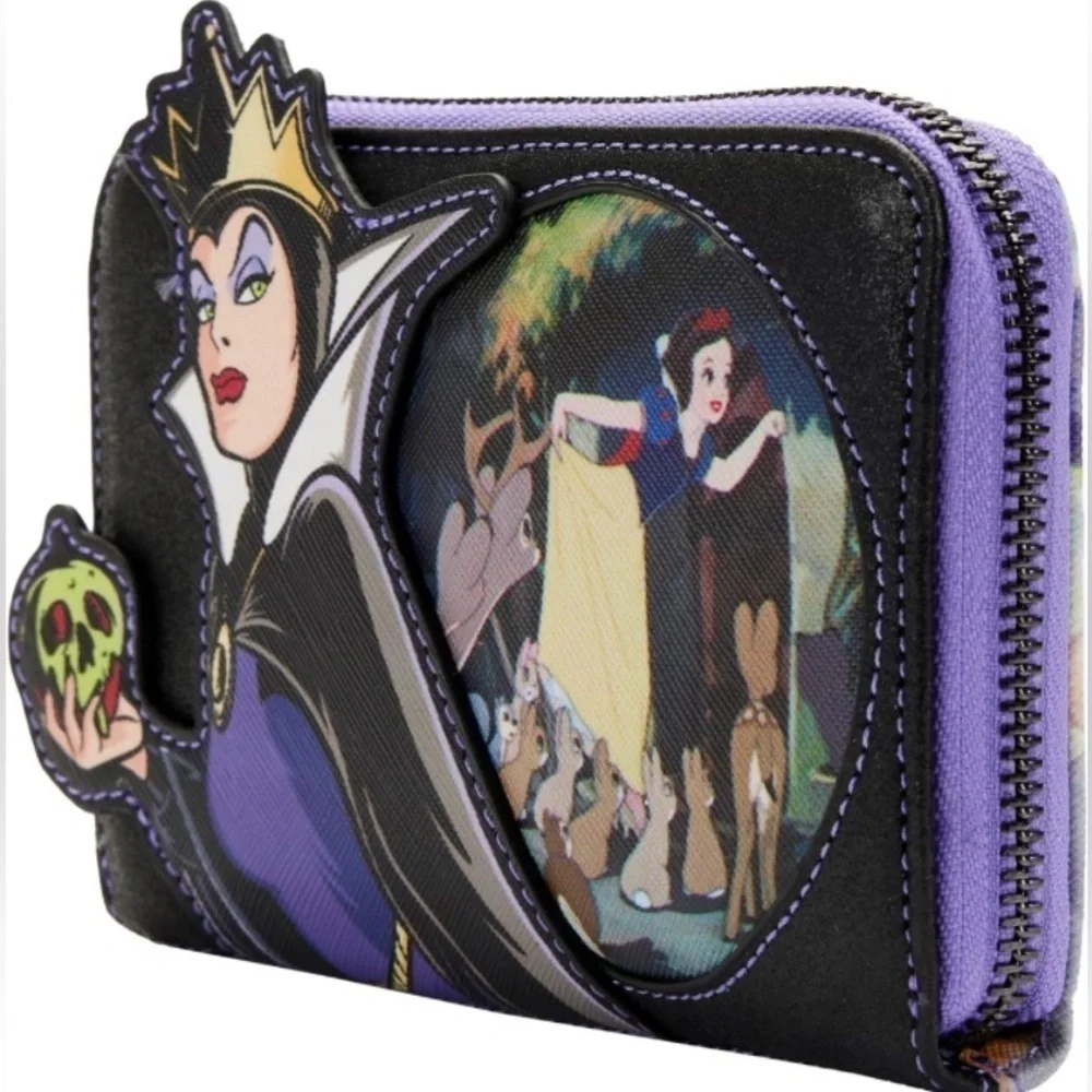 Loungefly x Disney Evil Queen Snow White Zip Around Wallet